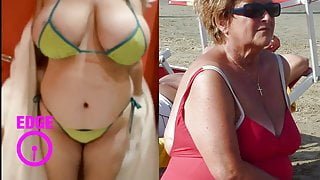 Huge Granny Tits Jerk Off Challenge To The Beat #5